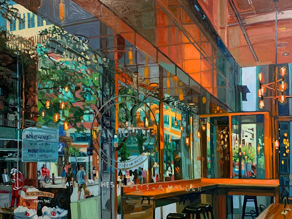 See Through - Painiting by Iryna Merkulova