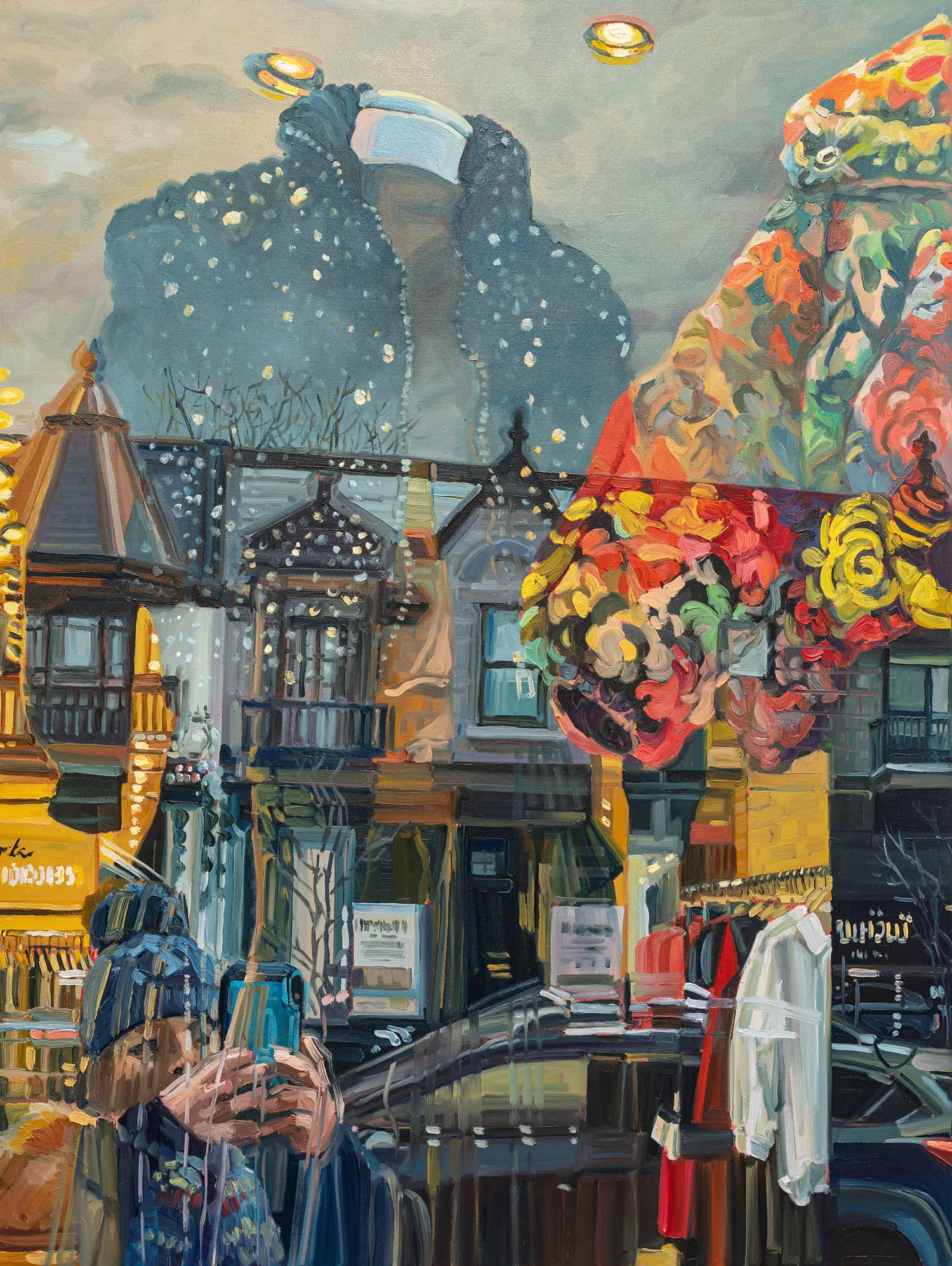 Winter Stars - Painting by Iryna Merkulova