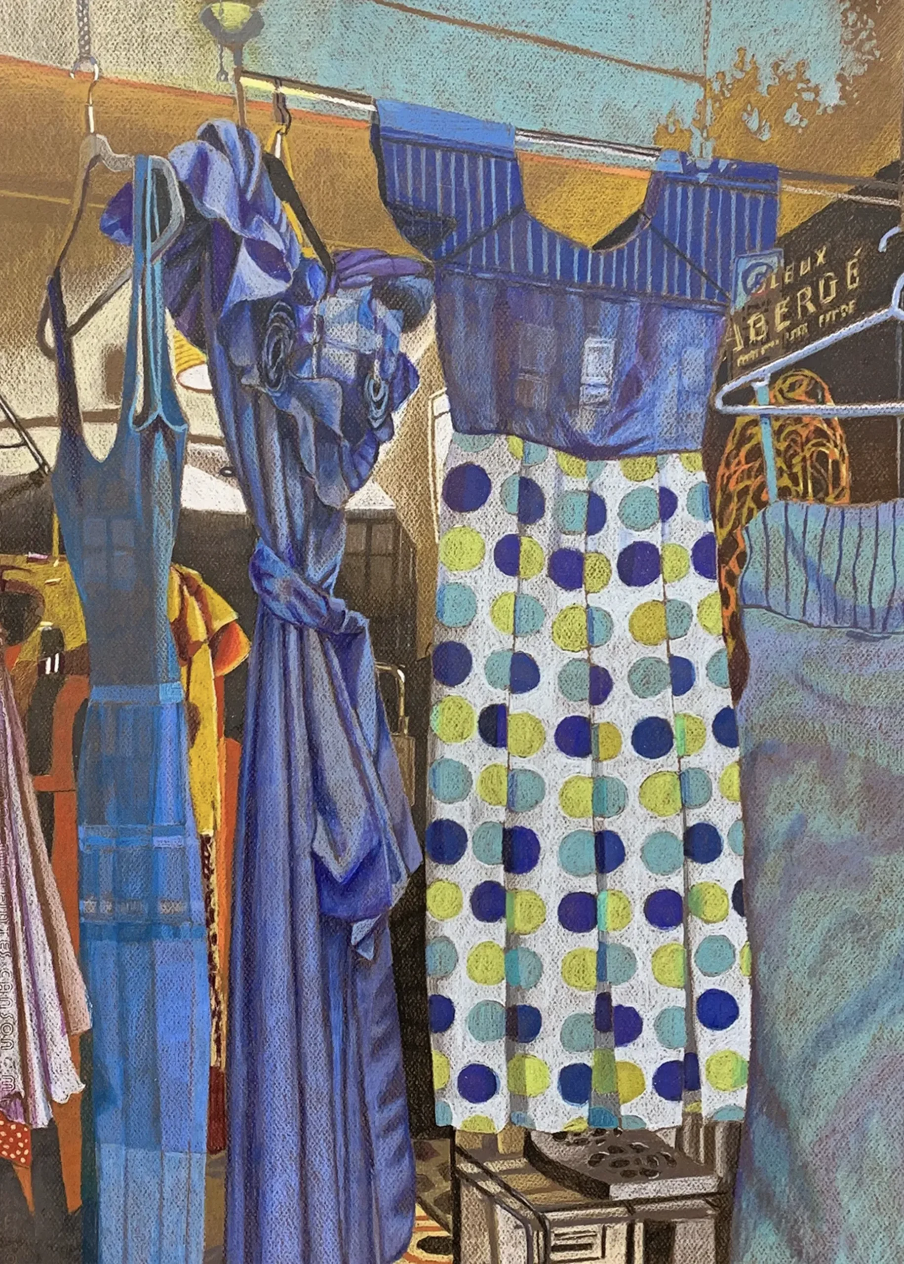 Blue drawing by Iryna Merkulova