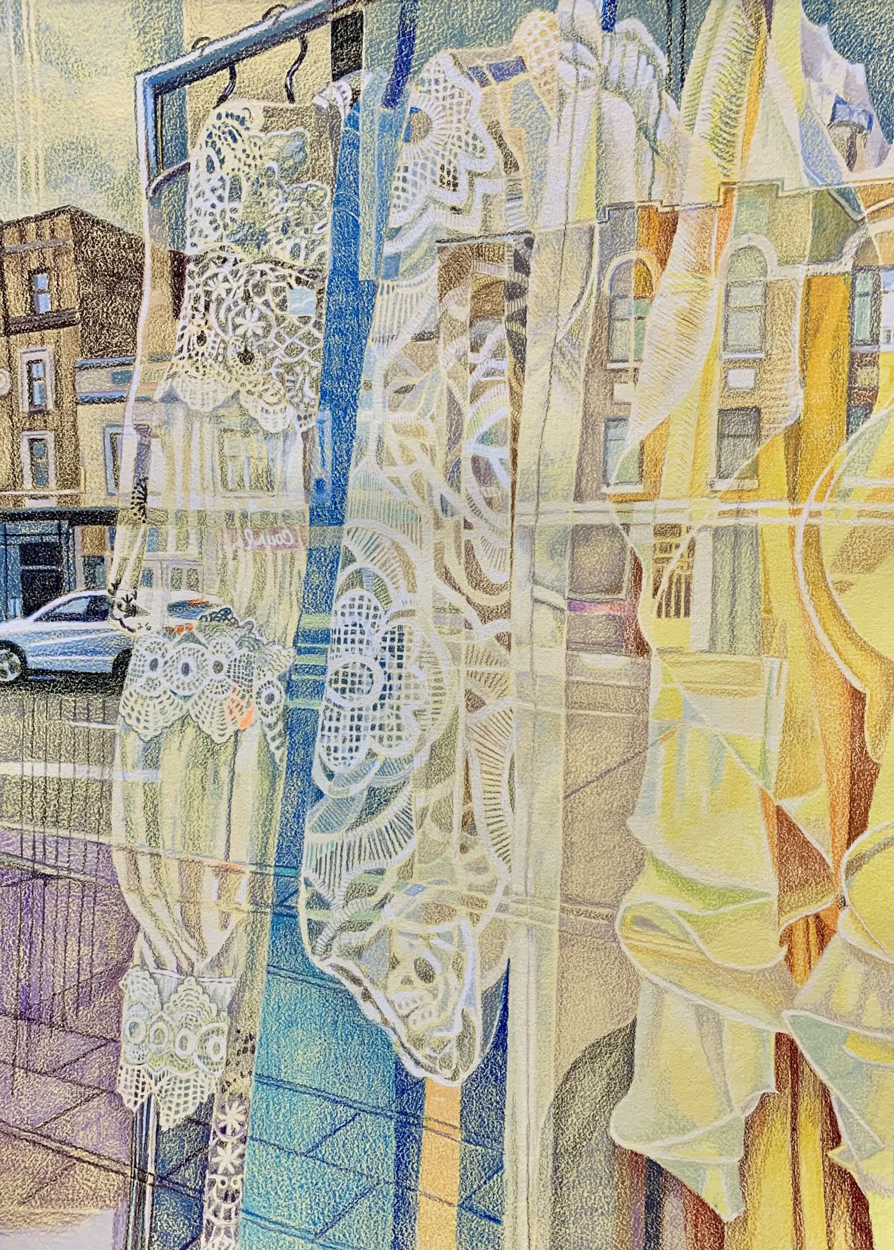 Drawing by Iryna Merkulova - Through the lace