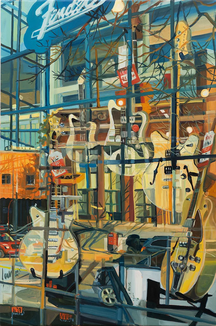 Guitars Painting by Iryna Merkulova