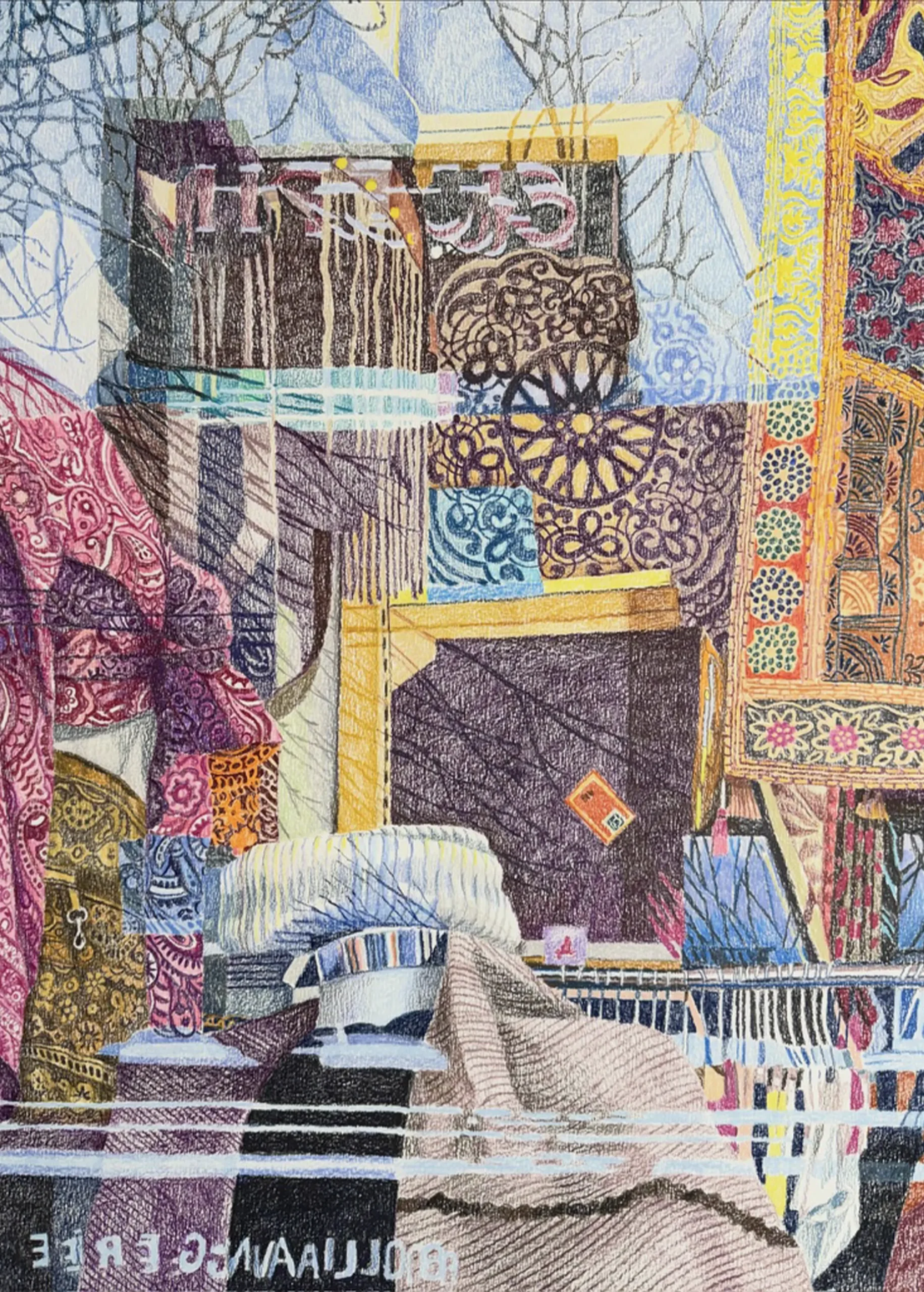 Passing By - Drawing by Iryna Merkulova