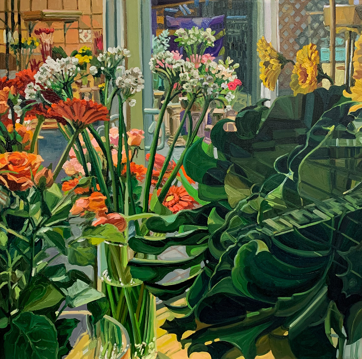 Behind the Glass Behind the Glass painting by Iryna Merkulova