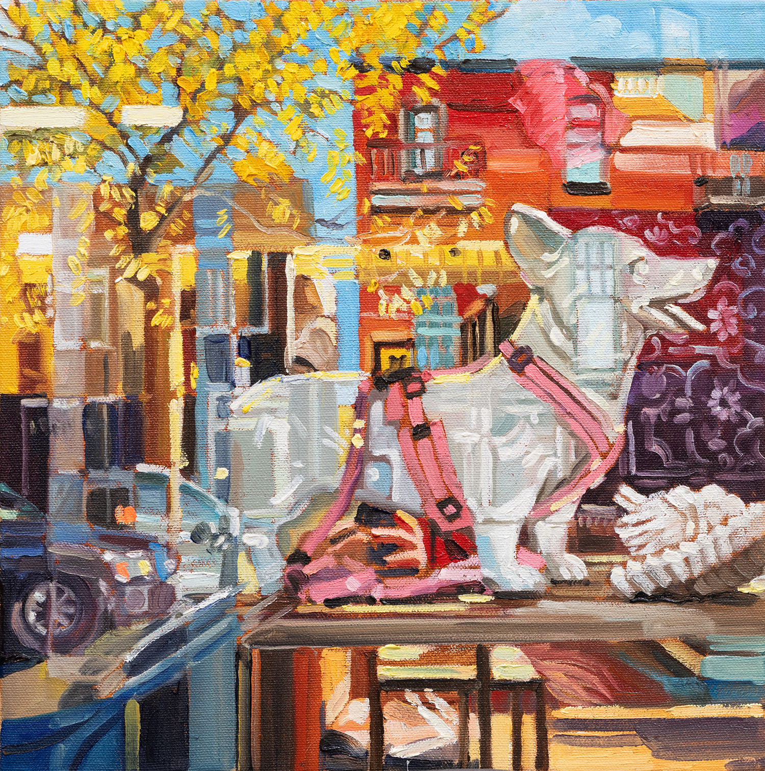 Iryna_Merkulova-Domestication-12x12 Domestication painting by Iryna Merkulova