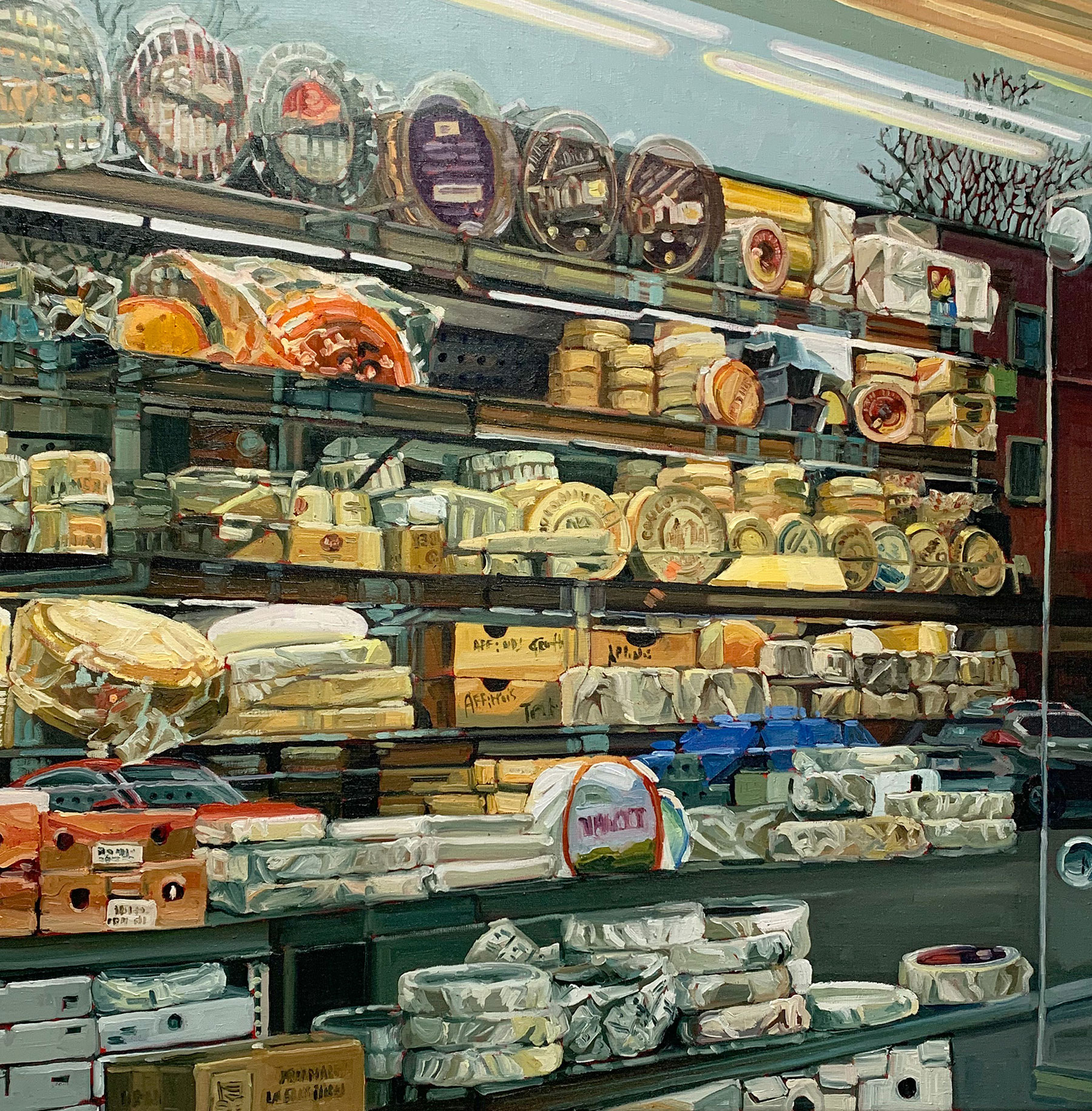 Leche-vitrine Leche-vitrine - Painting by Iryna Merkulova